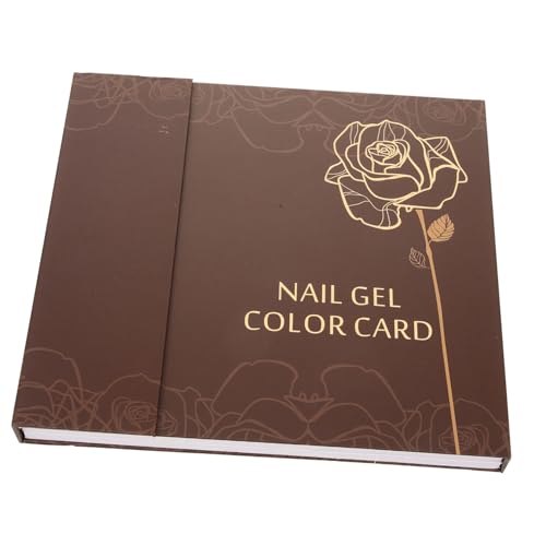 VALICLUD Farben Nail Art Display Chart Nail Gel Polish Buch Für Maniküre Praktische Farbkarte Für Nageldesign Für Nagelstudios Und Diy-nailart von VALICLUD