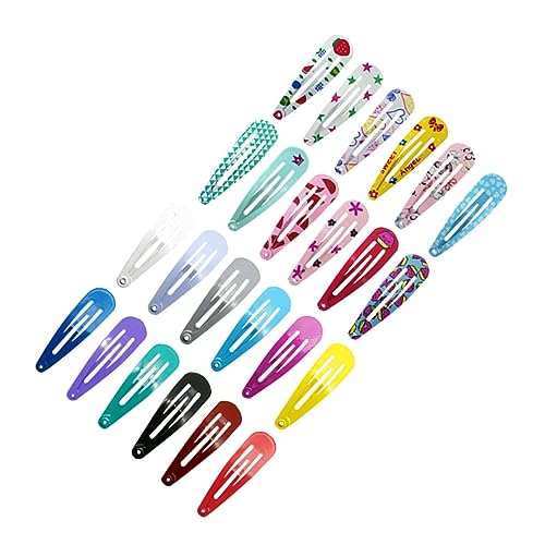 VALICLUD 120 Teiliges Wassertropfen Jacken Set Haarspangen Haarspangen Bedruckte Haarspange Öltropfen Haarklammer Mädchen Haarspange Mädchen Haarnadel Schöne Haarnadel von VALICLUD