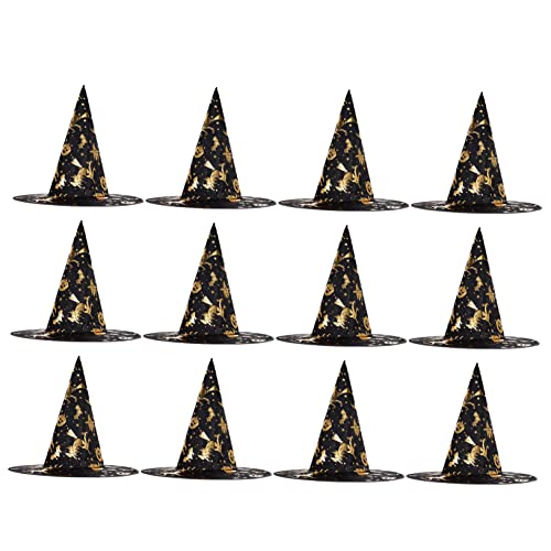 VALICLUD 12stücke Teiliges Halloween Hexenhut Für Erwachsene Cosplay Kostüm Zubehör Für Festlichkeiten Und Maskeraden Einzigartiges Design Für Halloween-veranstaltungen von VALICLUD