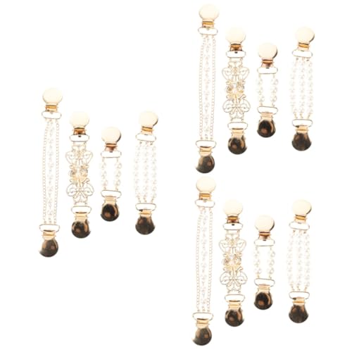 VALICLUD 12stücke Damen Clips Mit Perlen Cardigan Klammern Für Kleider Und Schals Vielseitige Modeaccessoires Für Outfit von VALICLUD