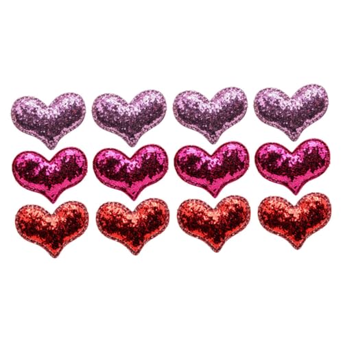VALICLUD 12stücke Kleine Haarspangen Herzform Süße Mädchen Haarspangen Glitzer Geburtstag Weihnachten Party Dekorative Für Kleine Mädchen von VALICLUD