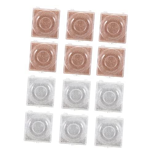 VALICLUD 12stücke Leere Wimpern Verpackungsboxen Glitzernde Rechteckige Wimpern Aufbewahrungsboxen Mit Attraktiven Kartenpapier-design Praktischer Organizer Für Falsche Und Werkzeuge von VALICLUD