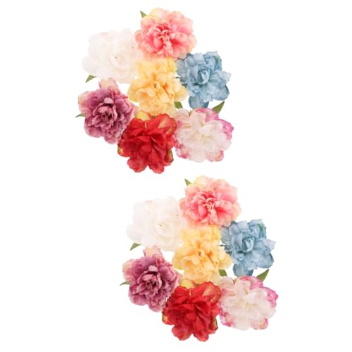 VALICLUD 14 Stk Pfingstrosenblüten-Haarnadel Haarspangen mit künstlichen Blumen Haarspange Haarschmuck Klammer Haarspange Haarnadeln Chemiefaser aus Polyester von VALICLUD