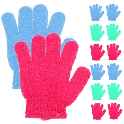 VALICLUD 14 Stück Teiliges Peelinghandschuh Bunte Fünf Finger Duschhandschuhe für Körperpeeling und Rückenmassage Vielseitige Waschhandschuhe für Männer Frauen Sanfte Hautreinigung und VALICLUD 14 Stück Teiliges Peelinghandschuh Bunte Fünf Finger Duschhandschuhe für Körperpeeling und Rückenmassage Vielseitige Waschhandschuhe für Männer Frauen Sanfte Hautreinigung und von VALICLUD