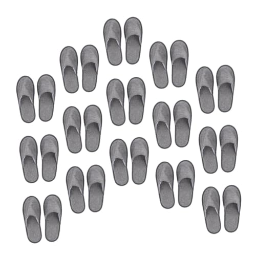 VALICLUD 15 Paare Faltbare Gästeschuhe Leicht und Atmungsaktiv Rutschfeste Wiederverwendbare Hausschuhe für Zuhause Reise Beauty salon mit Anti rutsch sohle Unisex Komfortpantoffeln von VALICLUD