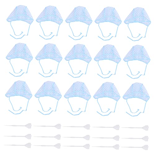 VALICLUD 15 Sätze Teiliges Haarfärbeset mit Highlight Kappe und Häkelnadeln für Diy Haarfärbung und Salonanwendungen für Perfektes Farbwerkzeug für Strähnchen von VALICLUD