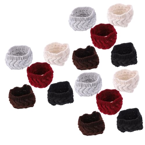 VALICLUD 15 Stk gestricktes Stirnband aus Wolle stirnband schminken make up stirnband elastische Haarbänder gehäkeltes Turban-Stirnband haarschmuck Haarband zum Waschen des Gesichts Twist von VALICLUD