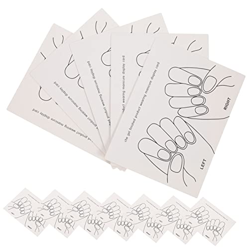 VALICLUD 15stücke Nagellack-präsentationskarten Aus Papier Für Maniküre Nagelkunst-präsentationstafel Nagellack-präsentationshalter Nagelpflege-zubehör von VALICLUD