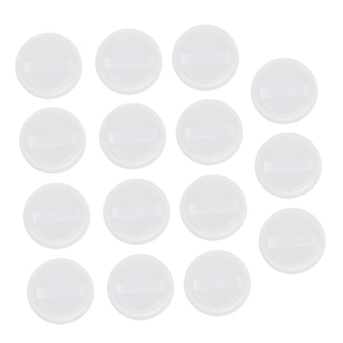 VALICLUD 15 Stück Geschmeidige Make up Pads Runde Puderquaste Für Frauen 6cm Durchmesser Hautfreundliches Material Für Foundation Und Concealer Tragbares Make up Werkzeug von VALICLUD