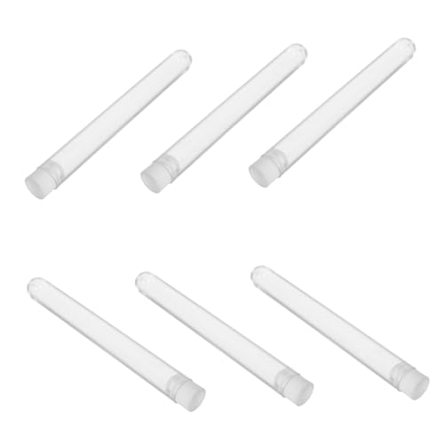 VALICLUD 15stücke Transparente Kunststoff Reagenzgläser Mit Kappen Wimpernbürstenhalter Make-up-pinsel-tuben Behälter Bürste Für Unterwegs Augenbrauenbürsten Mascara-pinsel Make-up- von VALICLUD