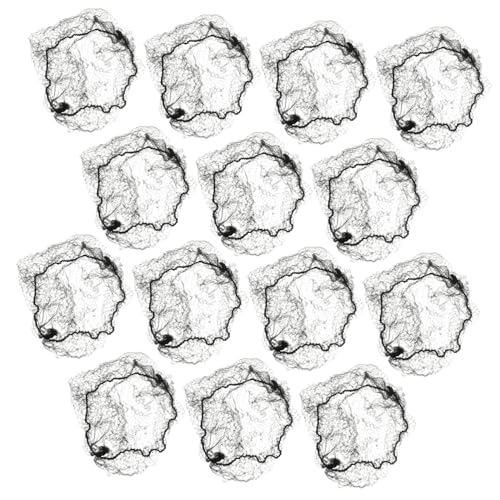 VALICLUD 15stücke Haarnetze Für Dutts Aus Elastischem Netz Unsichtbare Perückenkappen Für Puppen Und Damen Ballett-haar-accessoires Kompakte Aufbewahrung Und Reisefreundlichkeit von VALICLUD