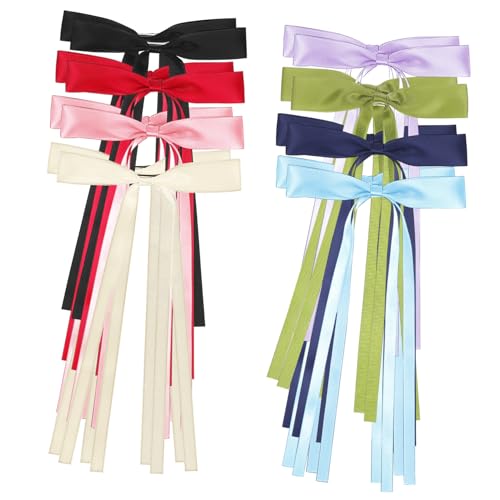 VALICLUD 16 Stück Schleife Haarnadel Mini Schleifenclips bunt Styling dünne Schleifen Mode haarschmuck haarzubehör Haarklammer Haarspangen für Damen Mädchenschleifen für Haare Polyester von VALICLUD