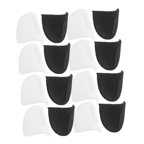 VALICLUD 16 Stück Teiliges Schulterpolster Damen mit Atmungsaktivem Dickem Schwamm Abnehmbare Einlagen zur Schulterverstärkung Geeignet für Blazer Anzüge und Kostüme Weiche Polster für von VALICLUD