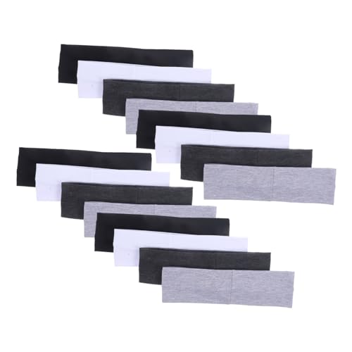 VALICLUD 16stücke Pack Damen Sport Stirnbänder Elastische Workout Haar Bänder Für Yoga Fitness Training Outdoor Aktivitäten Kopf Schweißband von VALICLUD
