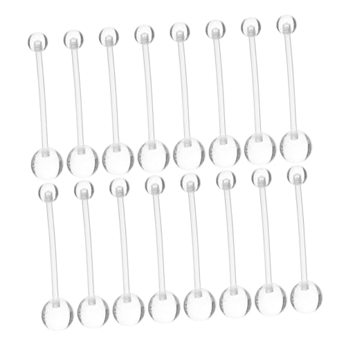 VALICLUD 16stücke Transparenter Bauchnabelpiercingschmuck Aus Flexibler Nabelring Für Frauen Leicht Und Unmerklich Für Arbeitsveranstaltungen Und Heimgebrauch von VALICLUD