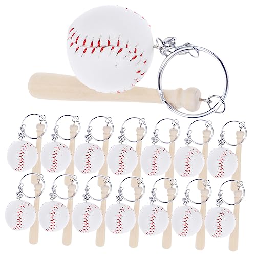 VALICLUD 16stücke Kreativer Baseball Schlüsselanhänger Für Taschen Und Rucksäcke Stilvolle Für Sportliebhaber Dekoration Für Sportpartys Und von VALICLUD