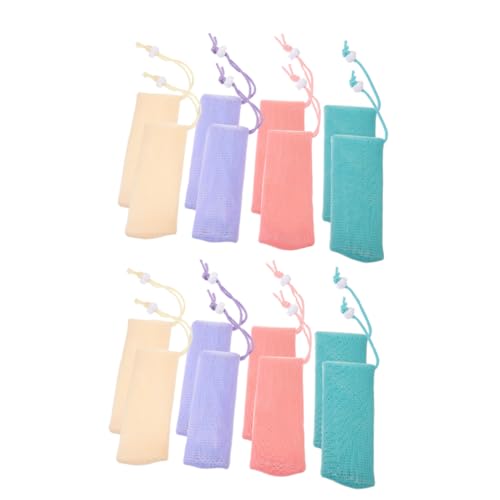 VALICLUD 16stücke Seifenbeutel Aus Mesh Haken Für Seife Und Shampoo Aufbewahrungstaschen Für Seifenstücke Platzsparend Für Bad Und Küche Aus Pe-material Atmungsaktiv Und Langlebig von VALICLUD