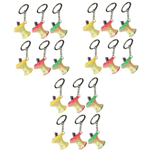 VALICLUD 18stücke Teiliges Schlüsselanhänger Apfelkern Schlüsselringe Schlüsselhalter Taschenanhänger Dekoration Langlebig Leicht Stylisches Design Für Taschen Und Schlüssel von VALICLUD