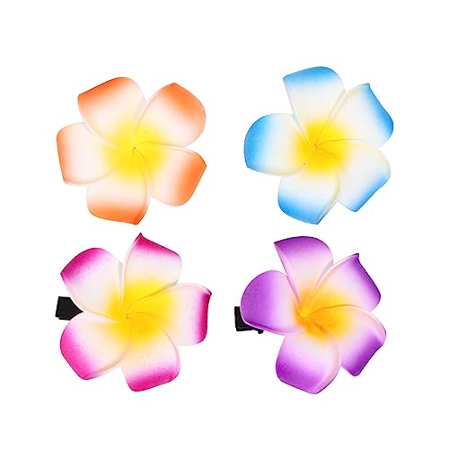 VALICLUD 18 Stück Plumeria Blumen Haarclips Für Damen Hawaii Haarschmuck Künstliche Blumen Haarklammern Für Hochzeit Strand Und Partys Zufällige Farben von VALICLUD