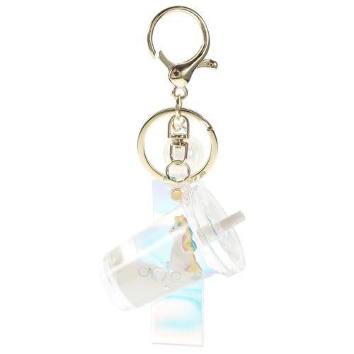VALICLUD 1PC Frucht Liquid Quicksand Keychain Acryl Keyring Bag Ornament von VALICLUD