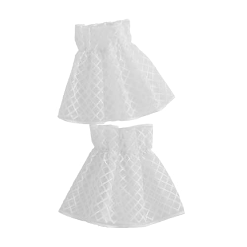 VALICLUD Abnehmbare Spitzen-handgelenkmanschetten Für Frauen Stilvolle Weiße Cuffs Mit Blumenmuster Für Hochzeiten Und Festkleider Atmungsaktives Material Vielseitig Kombinierbar von VALICLUD