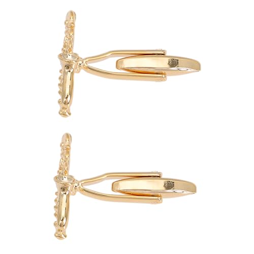 VALICLUD 1Paar Saxophon Förmige Manschettenknöpfe Für Herren Goldene Cufflinks Im Musikdesign Für Besondere Anlässe Für Musikliebhaber VALICLUD 1Paar Saxophon Förmige Manschettenknöpfe Für Herren Goldene Cufflinks Im Musikdesign Für Besondere Anlässe Für Musikliebhaber von VALICLUD