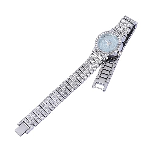 VALICLUD 1Pc Armbanduhr Damen Kleid Uhren Kubische Frauen Uhr Strass Uhr Frauen Damen Uhren Damen Strass Uhr Edle Funkelnde Damen Uhren Metall Silber VALICLUD 1Pc Armbanduhr Damen Kleid Uhren Kubische Frauen Uhr Strass Uhr Frauen Damen Uhren Damen Strass Uhr Edle Funkelnde Damen Uhren Metall Silber von VALICLUD