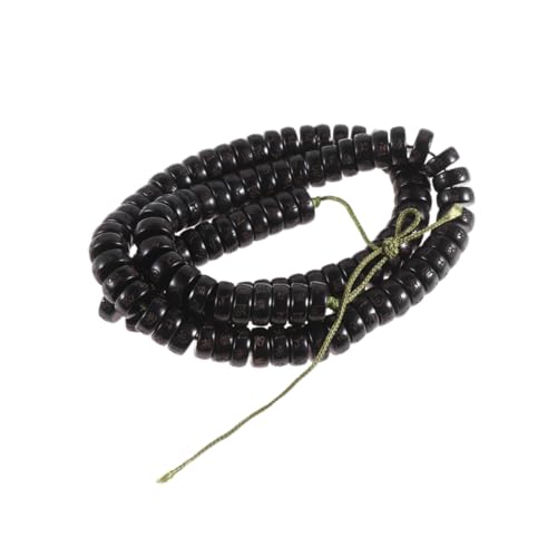 VALICLUD 1Pc Dual Zweck Schmuck Armband Buddha Perlen Armreif Kokosnuss Shell Halskette Bambus Schwarz von VALICLUD