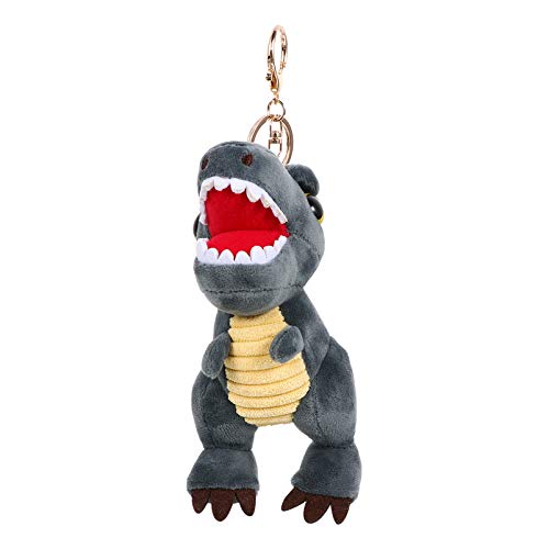 VALICLUD 1Pc Plüsch Dinosaurier Anhänger Mini Dinosaurier Puppe Tasche Schlüsselbund Ornament Schlüsselanhänger von VALICLUD