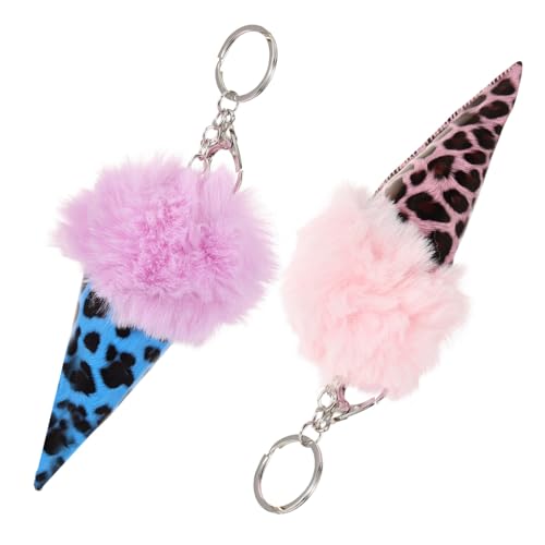 VALICLUD Schlüsselanhänger Taschenornamente Flauschiger Cheerleading-schlüsselanhänger Aus Kunstfell Zufällige Farbe von VALICLUD