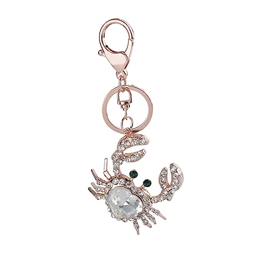 VALICLUD 1Stk Anhänger reiseaccessoires fogelschreker einschenker Key Chains bescherung Schlüsselringe für Bastelarbeiten Auto Zubehör Rucksack-Ornament Taschenverzierung Zinklegierung Weiß von VALICLUD