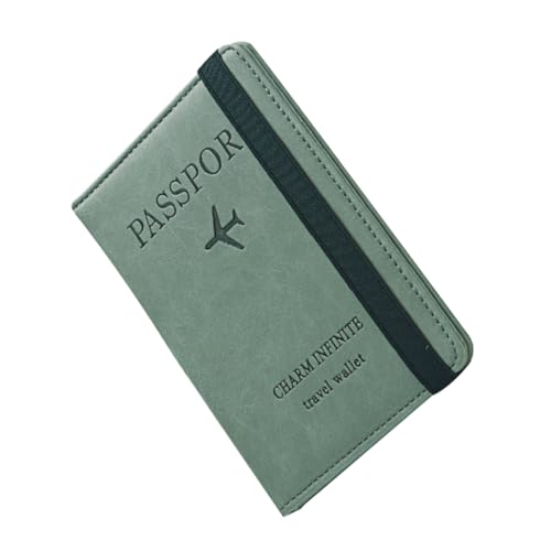 VALICLUD Verdeckte Reisetasche Damen Geldbörse Portemonnaie Portemonnaie Grün Pu Leder Etui von VALICLUD