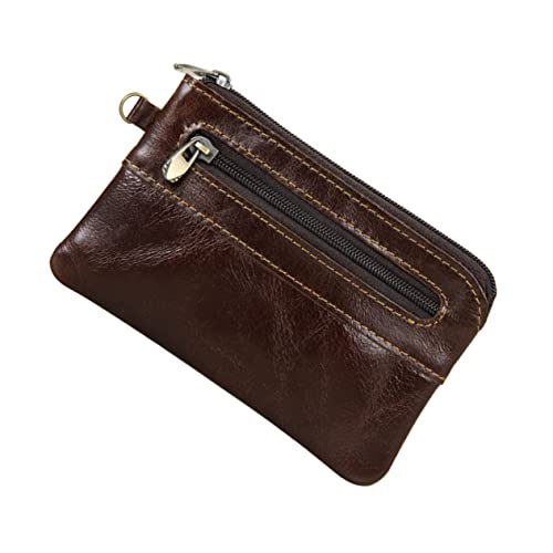 VALICLUD Retro Herren Reißverschluss Geldbörse Aus Hochwertigem Material Business Portemonnaie Mit Reißverschluss Tragbare Tasche Für Männer Geeignet Als Handytasche Und Geldbörse von VALICLUD