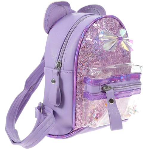 VALICLUD Pailletten Katzen Rucksack für Kinder Cartoon Design Schulbuchrucksack Leicht mit Breiten Schultergurten und Großem Fassungsvermögen von VALICLUD