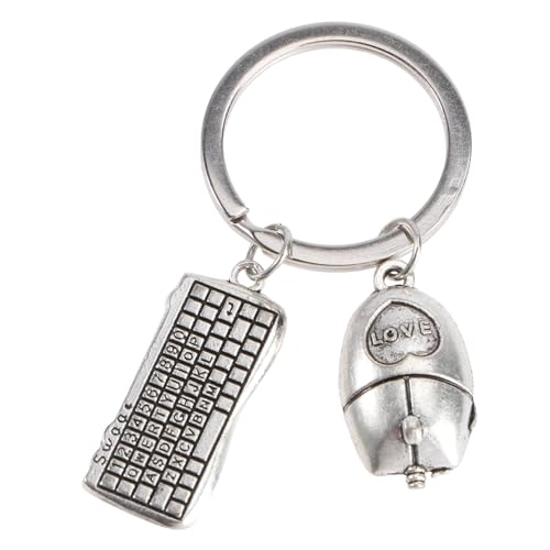 VALICLUD 1Stk Schlüsselanhänger Halter zappeln Schlüsselband Zubehör Computertastaturen Kette Metall Silver von VALICLUD