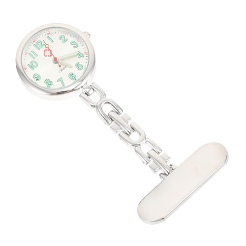 VALICLUD 1Stk Schwesterntisch Medical Watch ok Haltbare Uhr krankenschwesteruhr pflegeuhr digital für Frauen einziehbar Und langlebige Taschenuhr Hängende Taschenuhr Rostfreier Stahl Silver von VALICLUD