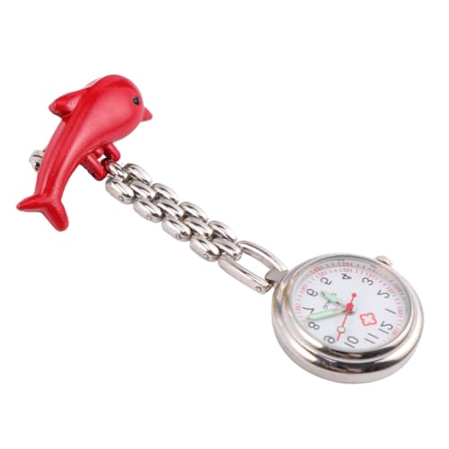 VALICLUD 1stück Luminous Taschenuhr Für Ärzte Und Krankenschwestern Quartzbewegung Praktische Und Tragbare Medizinische Uhr Für Einsatz Im Rote Farbe von VALICLUD