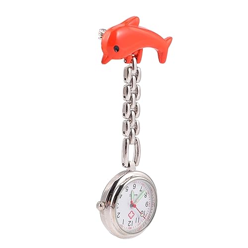 VALICLUD 1Stk Taschenuhr Medical Watch Krankenschwester Uhr krankenschwesteruhr Uhr für Krankenschwester digital Frauen Uhren auf Krankenschwestern achten Uhren aus Zinklegierung Orange von VALICLUD