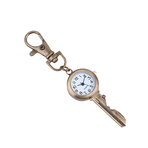 VALICLUD 1Stk Quarz-Hängeuhr dartscheibe Kinder mitgebsel Kinder Retro-Uhren Schlüsselanhänger-Uhr Schlüsselbund Damenuhren Uhr mit Schlüsselschließe Klassische Taschenuhr einfach Anschauen von VALICLUD