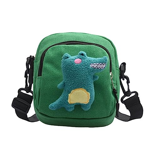 VALICLUD Canvas Umhängetasche Für Damen Kleine Messenger-Tasche Mit Dinosaurier-Design Langlebiges Material Praktische Lagerung Für Handy Geldbörse Und Vielseitig Tragbar Als von VALICLUD