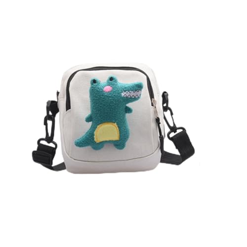VALICLUD Kleine Umhängetasche Aus Canvas Mit Dinosauriermuster Mini Schultertasche Für Damen Messenger Bag Zum Tragen Von Handys Und Lippenstiften von VALICLUD