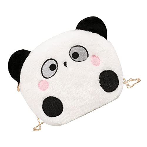 VALICLUD 1stk Umhängetasche Paquete De Camisetas para Mujer Freizeittasche Mädchen Aufbewahrungstasche Mädchen Tasche Lässige Handtasche Panda Weiß Südkorea Damen Plüsch von VALICLUD