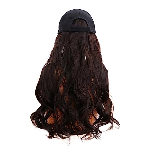 VALICLUD 1Stück Damen Hutperücke Mit Langem Lockigem Haar Einteilige Perücke Mit Lässiger Mütze Für Halloween Cosplay Und Partys Aus Hochtemperaturbeständigen Synthetischen Fasern VALICLUD 1Stück Damen Hutperücke Mit Langem Lockigem Haar Einteilige Perücke Mit Lässiger Mütze Für Halloween Cosplay Und Partys Aus Hochtemperaturbeständigen Synthetischen Fasern von VALICLUD