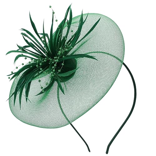 VALICLUD 1Stück Kopfbedeckung aus Netzstoff mit Künstlichen Federn für Partys Tanz und Festivals Design Einzigartiges Haaraccessoire von VALICLUD