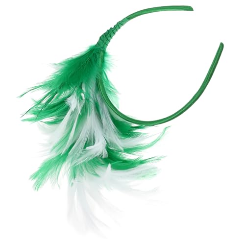 VALICLUD Federn Stirnband Für Damen Party Kopfbedeckung Kopfschmuck Haar Accessoires Cosplay Zubehör Hochzeit Geburtstag Reise Fotografie von VALICLUD