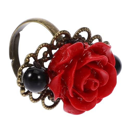 VALICLUD 1Stück Retro Ring Eleganter Schmuckring Im Blumenmodell Für Partys Hautfreundlichem Material Gefertigt Langlebig von VALICLUD
