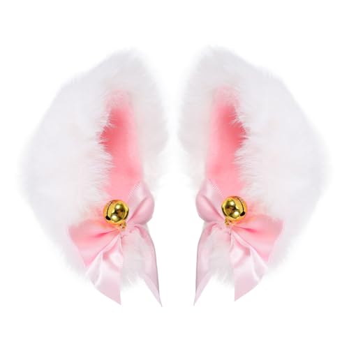 VALICLUD Katzenohr Haarnadel Cosplay Haarnadel Katzenohr Kopfschmuck Haarschmuck Schöne Kaninchenhaarimitat Realistisches Design Hübsche Accessoires Festdekoration von VALICLUD