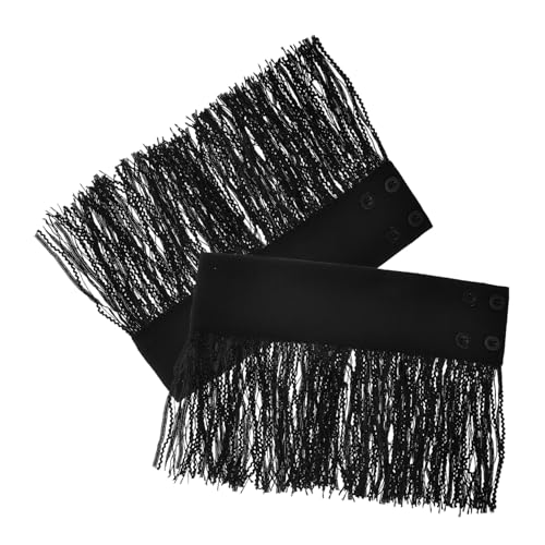 VALICLUD Falsche Ärmelmanschetten Für Damen Mit Quasten Abnehmbare Handgelenkmanschetten Lolita-handmanschetten Aus Weichem Handgelenkarmband Für Kostüme Und Kleider von VALICLUD