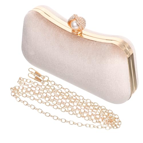 VALICLUD 1satz Abendtasche Für Damen Vintage Perlen Clutch Handtasche Für Hochzeiten Und Partys Leichte Und Elegante Abendtasche Mit Großem Stauraum Für Jeden Anlass von VALICLUD