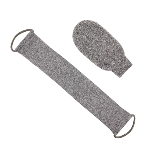 VALICLUD 1satz Bambusfaser Peelinghandschuhe Und Badetuch Für Hautreinigung Sanft Exfolierend Langlebig Und Bequem Für Heimgebrauch Für Körperpflege Und Wellness von VALICLUD